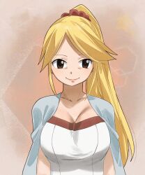 Rule 34 | 3girls, ancestor and descendant, angry, animated, animated gif, anna heartfilia, bare shoulders, bikini, blonde hair, breasts, brown eyes, cleavage, collarbone, colorized, fairy tail, gaston18, highres, large breasts, layla heartfilia, long hair, lucy heartfilia, mother and daughter, multiple girls, open mouth, ponytail, side ponytail, smile, swimsuit, underboob