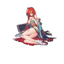 Rule 34 | 1girl, aqua kimono, arrow (projectile), ass peek, bare shoulders, blush, bow, braid, breasts, broken, broken arrow, broken footwear, brooch, bruise, character print, choker, collarbone, cuts, cz scorpion evo 3, earrings, ema, evo 3 (girls&#039; frontline), evo 3 (scarlet first bloom) (girls&#039; frontline), fingernails, floral print, flower, flower earrings, flower request, french braid, girls&#039; frontline, hair bow, hair flower, hair ornament, hairclip, hamaya, hand on own chest, highres, injury, japanese clothes, jewelry, kimono, kugi ta hori taira, large breasts, layered clothes, layered kimono, light frown, long hair, looking at viewer, lying, obi, official art, okobo, on side, open box, parted lips, ponytail, purple bow, purple choker, red eyes, red hair, red nails, round eyewear, sandals, sash, shoes, simple background, single braid, single shoe, skorpion (girls&#039; frontline), socks, solo, star (symbol), star hair ornament, tabi, torn clothes, torn kimono, torn socks, transparent background, unworn eyewear, unworn shoes, very long hair, weapon case, weapon on floor, white socks