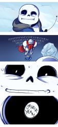 Rule 34 | 2boys, anadapta, animated, animated gif, cape, cellphone, close-up, comic, english text, highres, laughing, multiple boys, nervous, nervous sweating, papyrus (undertale), phone, sans (undertale), snowman, sweat, sweatdrop, undertale