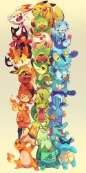 Rule 34 | animal focus, bulbasaur, charmander, chawcawts, chespin, chikorita, chimchar, claws, closed eyes, closed mouth, creatures (company), cyndaquil, fennekin, fire, froakie, game freak, gen 1 pokemon, gen 2 pokemon, gen 3 pokemon, gen 4 pokemon, gen 5 pokemon, gen 6 pokemon, gen 7 pokemon, gen 8 pokemon, glasses, grookey, holding, licking, litten, mouth hold, mudkip, nintendo, no humans, open mouth, oshawott, pikachu, piplup, plant, pokemon, pokemon (creature), popplio, rowlet, scorbunny, seashell, shell, smile, snivy, sobble, squirtle, stick, tears, tepig, thumbs up, torchic, totodile, treecko, turtwig, vines