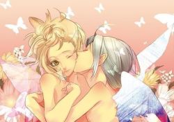 Rule 34 | angel, artist request, couple, fairy, kiss, source request, tagme, wings