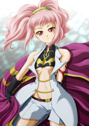 Rule 34 | 00s, anya alstreim, code geass, expressionless, pink hair, red eyes, red hair, solo, tanan