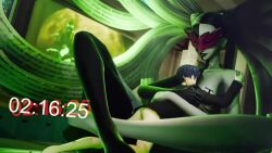 1boy 1girl 2024 3d amateurthrowaway animated arcana_priestess atlus background_music bad_tag black_and_white_body black_and_white_hair black_and_white_skin black_hair black_jacket black_lips blouse blue_hair bottomless breasts countdown countdown_timer defeat defeated_hero defeated_male defeated_with_sex enemies_to_lovers fellatio female femdom gameplay_mechanics giant giantess height_difference imminent_death jacket leg_lock leglock long_hair makoto_yuki male mask masked masked_female mating_press medium_breasts monster_girl multicolored_hair music no_pants no_underwear nude ohsolucky_(va) open_mouth oral penis persona persona_3 persona_3_reload red_mask school_uniform sex shadow_(persona) shirt short_hair size_difference smile sound sound_effects spread_legs tagme tall_female taller_female testicles twintails two-tone_hair two_tone_body two_tone_skin vaginal video white_and_black_hair white_hair white_shirt yuki_makoto