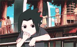Rule 34 | animated, animated gif, black hair, eating, food, haruno sakura, lowres, multiple boys, multiple girls, naruto, naruto (series), pink hair, uchiha sasuke, aged down