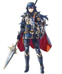 Rule 34 | 1girl, armor, blue armor, fire emblem, fire emblem heroes, full body, highres, lucina (brave princess) (fire emblem), lucina (fire emblem), nintendo, solo, standing, tagme, thighhighs, transparent background