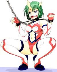 Rule 34 | bdsm, bondage, bound, collar, cuffs, cuffs-to-collar, highres, restrained, ring dream, sonic cat, wrestle angels, wrestle angels survivor, wrestler, wrestling outfit