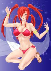 Rule 34 | 1girl, absurdres, akira (yuibnm71), alternate hairstyle, breasts, erza scarlet, fairy tail, highres, large breasts, red hair, solo