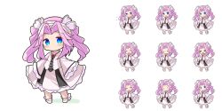 Rule 34 | &gt; &lt;, . ., 1girl, :d, :o, ^ ^, blue eyes, blush, blush stickers, chibi, closed eyes, closed mouth, colored shadow, commentary request, dress, flying sweatdrops, half-closed eyes, highres, long hair, long sleeves, multiple views, nose blush, open mouth, pink hair, ryogo, shadow, shikoku metan, shoes, sleeves past wrists, smile, standing, twintails, v-shaped eyebrows, voiceroid, white dress, white footwear, wide sleeves