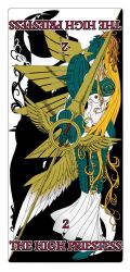 Rule 34 | 1girl, angel, angel girl, armor, digimon, highres, lance, ofanimon, polearm, solo, tarot, the high priestess (tarot), weapon, wings