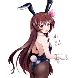 Rule 34 | 1girl, ass, black leotard, fake rabbit ears, kantai collection, kisaragi (kancolle), leotard, playboy bunny