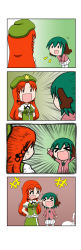 Rule 34 | &gt; &lt;, +++, 3girls, 4koma, :d, > <, ^^^, ^ ^, absurdres, alice margatroid, animal ears, arms up, black ribbon, bowing, braid, closed eyes, comic, flat cap, fourth wall, gradient background, green hair, hand on another&#039;s head, hat, headpat, highres, hong meiling, kasodani kyouko, laughing, multiple girls, open mouth, puffy short sleeves, puffy sleeves, rakugaki-biyori, red hair, ribbon, short sleeves, silent comic, smile, star (symbol), touhou, twin braids, unconscious, v-shaped eyebrows, v arms, xd, | |