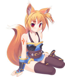 Rule 34 | 1girl, amasa mitsunaru, animal ears, fox ears, fox tail, ninja (ragnarok online), ragnarok online, red eyes, solo, tagme, tail