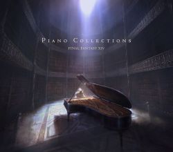 Rule 34 | 1boy, album cover, artist request, book, bookshelf, copyright name, cover, covered face, elidibus, final fantasy, final fantasy xiv, highres, hood, hood up, hooded robe, indoors, instrument, library, light, male focus, mask, music, official art, piano, pillar, playing instrument, realistic, robe, sitting, solo, spotlight, stanchion, white robe, wide shot