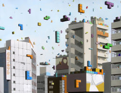 Rule 34 | cityscape, scenery, surreal, tetris, what