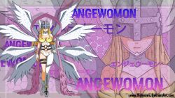 Rule 34 | 1girl, angel, angel girl, angewomon, digimon, highres, mask, solo, wings