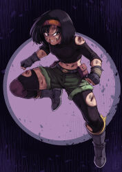 Rule 34 | dragon ball, fighting stance, highres, injury, pan (dragon ball), struggling, tagme, torn clothes