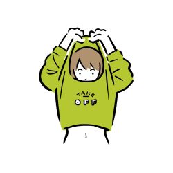 Rule 34 | 1girl, arms up, clothes lift, covering own mouth, green shirt, highres, long sleeves, looking at viewer, midriff, miyoshi yoshimi, navel, original, print shirt, shirt, shirt lift, simple background, solo, white background