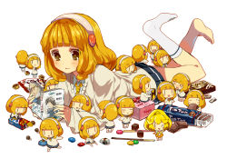 Rule 34 | &gt; &lt;, 10bit, 10s, 6+girls, :3, = =, aano (10bit), barefoot, blonde hair, book, brand name imitation, brown eyes, candy, cardigan, chibi, chocolate, closed eyes, cure peace, eating, feet, food, hairband, kise yayoi, lying, m&amp;m&#039;s, manga (object), mini person, minigirl, multiple girls, no shoes, odd one out, on stomach, open book, pocky, precure, reading, school uniform, short hair, single sock, skirt, smile, smile precure!, socks, tears, white background, white hairband, yellow eyes, | |