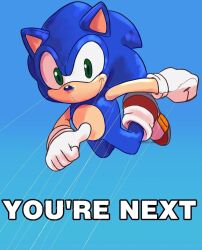 Rule 34 | 1boy, balloon, clenched hand, commentary, english commentary, english text, full body, furry, furry male, green eyes, highres, macy&#039;s, male focus, mimiipyon, red footwear, shoes, smile, solo, sonic (series), sonic the hedgehog, string, thumbs up