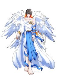 Rule 34 | 1boy, angel, angel boy, angemon, digimon, digimon (creature), male focus, mask, solo, wings
