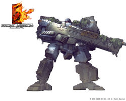 Rule 34 | camouflage, front mission, front mission 5, gun, mecha, no humans, official art, rifle, robot, solo, weapon
