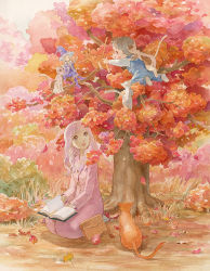 Rule 34 | autumn, book, cat, efira, tree