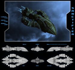 Rule 34 | 3d, amarr empire (eve online), battleship (eve online), character sheet, commentary, concept art, ebonnebula, eve online, flying, from side, glowing, highres, military vehicle, multiple views, no humans, original, outdoors, science fiction, spacecraft, spaceship, thrusters, vehicle focus