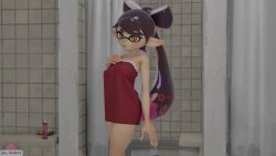 +_+ 1boy 1girl 3d animated ass breasts callie_(splatoon) cum cum_in_pussy earrings ejaculation from_behind hetero jewelry jos_bobot large_breasts nintendo nipples nude penis pointy_ears reverse_cowgirl_position sex shower_(place) splatoon_(series) straddling tagme tentacle_hair towel undressing vaginal video yellow_eyes