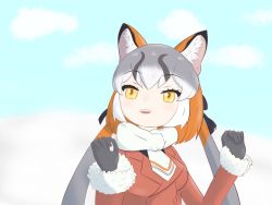 Rule 34 | animal ears, highres, island fox (kemono friends), kemono friends, kemono friends 3, kemono friends v project, long hair, necktie, shirt, skirt, tail, twintails, virtual youtuber