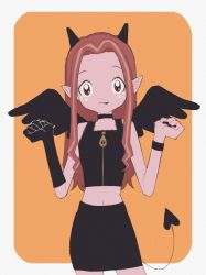 Rule 34 | 1girl, brown eyes, brown hair, digimon, halloween, halloween costume, highres, long hair, solo, tachikawa mimi