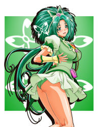 Rule 34 | 00s, 1girl, akimoto komachi, ass, blush, breasts, bug, butterfly, butterfly hair ornament, cure mint, fingerless gloves, flower, frilled sleeves, frills, gambler club, gloves, green eyes, green hair, green panties, green theme, hair flower, hair ornament, bug, jewelry, kneepits, kohsaka jun, large breasts, light smile, long hair, looking at viewer, looking back, matching hair/eyes, miniskirt, panties, pantyshot, pouch, precure, puffy sleeves, skirt, solo, standing, thighs, underwear, upskirt, yes! precure 5, yes! precure 5 gogo!
