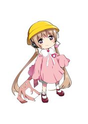 Rule 34 | 1girl, blush stickers, bright pupils, closed mouth, detached sleeves, gyari (imagesdawn), hat, headset, highres, kindergarten uniform, long hair, looking at viewer, low twintails, mary janes, name tag, pumpkin pants, purple eyes, school hat, shoes, sleeves past wrists, smile, socks, solo, stuffed animal, stuffed rabbit, stuffed toy, transparent background, tsukuyomi ai, twintails, very long hair, voiceroid, yellow hat