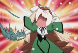 Rule 34 | 00s, 1girl, alligator, animated, animated gif, brown hair, closed eyes, crocodilian, lolita fashion, long hair, open mouth, rozen maiden, screaming, solo, suiseiseki, very long hair