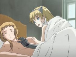Rule 34 | 2girls, animated, animated gif, bed, blonde hair, grabbing another&#039;s breast, breasts, elina (queen&#039;s blade), grabbing, groping, incest, leina (queen&#039;s blade), long hair, lowres, multiple girls, queen&#039;s blade, screencap, siblings, sisters, yuri