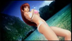 Rule 34 | 1girl, 3d, animated, animated gif, bikini, grabbing another&#039;s breast, breasts, dead or alive, dead or alive xtreme 2, dead or alive xtreme beach volleyball, female focus, grabbing, kasumi (doa), large breasts, lowres, nature, navel, outdoors, plant, sky, solo, swimsuit, tecmo