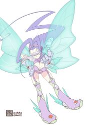 Rule 34 | absurdres, butterfly wings, digimon, digimon (creature), fairimon, gloves, head wings, highres, insect wings, long hair, mask, wings