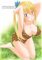 Rule 34 | 1girl, absurdres, blonde hair, breasts, eliz-chan, fairy tail, highres, large breasts, long hair, looking at viewer, lucy heartfilia, mariablueneko, solo, tagme