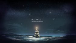 Rule 34 | christmas, christmas ornaments, christmas tree, cloud, commentary, commentary request, english text, highres, landscape, leona (yun laurant), merry christmas, night, night sky, no humans, original, outdoors, pine tree, scenery, sky, star (sky), starry sky, text focus, tree