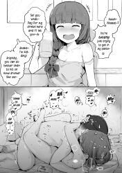 Rule 34 | 1boy, 1girl, 2koma, :d, ^ ^, absurdres, alcohol, barefoot, beer, beer mug, black nails, blunt bangs, blush, bocchi the rock!, braid, breasts, choko (cup), closed eyes, collarbone, comic, commentary request, completely nude, cup, drunk, english text, fangs, fingernails, futon, hair bun, hair over shoulder, hard-translated, heart, hetero, highres, hiroi kikuri, hug, instant loss, leg lock, md5 mismatch, medium breasts, missionary, motion lines, mug, nail polish, nicolai, nude, open mouth, pussy juice, sex, single braid, single hair bun, smile, strap slip, third-party edit, toenail polish, toenails, toes, translated, trembling, vaginal