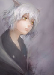 Rule 34 | 1boy, androgynous, animal ears, bad id, bad pixiv id, hunter x hunter, male focus, miche, neferpitou, other focus, short hair, solo, trap, white hair, yellow eyes