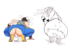 Rule 34 | 1girl, alternate costume, anal, ass, capcom, chun-li, highres, huge ass, street fighter, street fighter zero (series), thick thighs, thighs, tobias leviathan, uncensored, wide hips