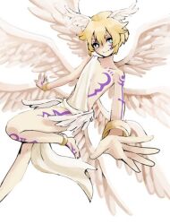 Rule 34 | 1boy, angel, angel boy, digimon, digimon (creature), holy ring, lucemon, male focus, solo, wings
