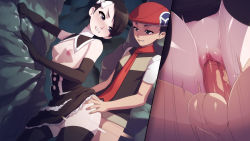 Rule 34 | 1boy, 1girl, absurdres, black gloves, black hair, black thighhighs, blsh (blshwrks), bow, breasts, clenched teeth, creatures (company), elbow gloves, game freak, gloves, gothic lolita, hair bow, hat, hetero, highres, lolita fashion, lucas (pokemon), marley (pokemon), nintendo, nipples, no panties, penis, pokemon, pokemon dppt, pussy, rape, red scarf, scarf, sex, sex from behind, short hair, small breasts, tears, teeth, thighhighs, uncensored, vaginal, white bow, zettai ryouiki