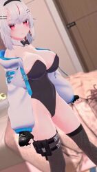 Rule 34 | 3d, animated, bouncing breasts, breasts, highres, ibuki toko, nipple slip, nipples, tagme, thick thighs, thighs, video, vrchat