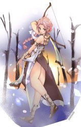 Rule 34 | 1340smile, 1girl, absurdres, armlet, bare shoulders, blonde hair, bracelet, braid, braided ponytail, breasts, cleavage, dancer, dancer (fire emblem: three houses), earrings, fire emblem, fire emblem: three houses, gladiator sandals, h&#039;aanit (octopath traveler), highres, jewelry, large breasts, long hair, looking at viewer, medium breasts, midriff, navel, necklace, nintendo, octopath traveler, octopath traveler i, sandals, simple background, smile, solo