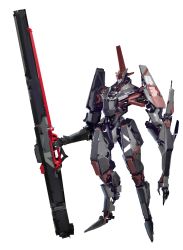 absurdres bad_id bad_twitter_id gun highres holding holding_gun holding_weapon huge_weapon looking_down mecha open_hand original robot science_fiction siku199 solo standing weapon white_background