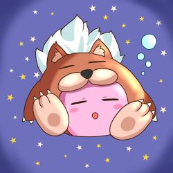 Rule 34 | animal kirby, closed eyes, copy ability, highres, kirby, kirby (series), kirby squeak squad, nintendo, open mouth, sleeping