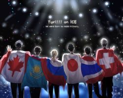 Rule 34 | 10s, 6+boys, flag, male focus, multiple boys, yuri!!! on ice