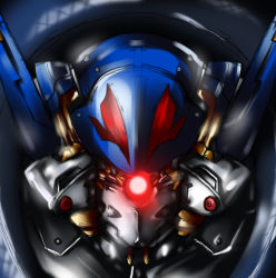 Rule 34 | 1boy, armor, face, from software, glowing, glowing eyes, head, male focus, mecha, metal wolf, metal wolf chaos, nishiumi yuuta, no humans, power armor, realistic, robot, science fiction, solo