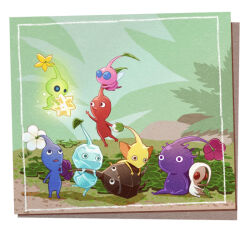 Rule 34 | black eyes, black skin, blue eyes, blue pikmin, blue skin, border, bud, bush, clover, colored skin, commentary request, everyone, flower, flying, framed, ghost tail, glow pikmin, green skin, groom, hand on own chin, holding, holding star, ice, ice pikmin, insect wings, leaf, looking at another, looking up, lying, lying on person, nintendo, no humans, no mouth, on side, outdoors, outstretched arm, pikmin (creature), pikmin (series), pikmin 4, pink flower, pink skin, pointy ears, pointy nose, potsupo, purple flower, purple hair, purple pikmin, purple skin, red eyes, red pikmin, red skin, rock, rock pikmin, shadow, short hair, sitting, solid circle eyes, star (symbol), star bit, triangle mouth, very short hair, white border, white pikmin, white skin, winged pikmin, wings, yellow flower, yellow pikmin, yellow skin